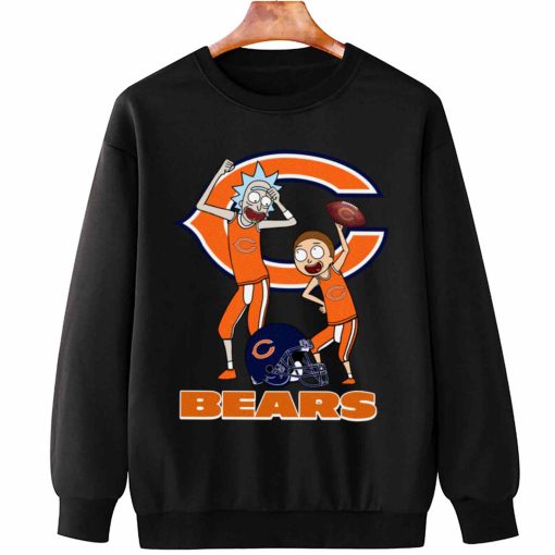 T Sweatshirt Hanging DSRM06 Rick And Morty Fans Play Football Chicago Bears
