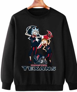 T Sweatshirt Hanging DSRM13 Rick And Morty Fans Play Football Houston Texans