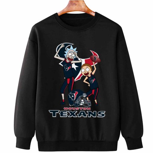 T Sweatshirt Hanging DSRM13 Rick And Morty Fans Play Football Houston Texans