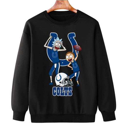 T Sweatshirt Hanging DSRM14 Rick And Morty Fans Play Football Indianapolis Colts