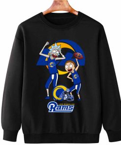 T Sweatshirt Hanging DSRM19 Rick And Morty Fans Play Football Los Angeles Rams