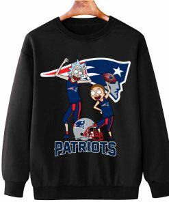 T Sweatshirt Hanging DSRM22 Rick And Morty Fans Play Football New England Patriots