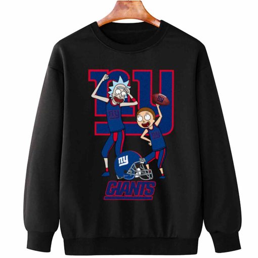 T Sweatshirt Hanging DSRM24 Rick And Morty Fans Play Football New York Giants