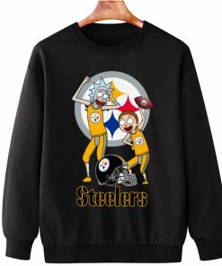 T Sweatshirt Hanging DSRM27 Rick And Morty Fans Play Football Pittsburgh Steelers