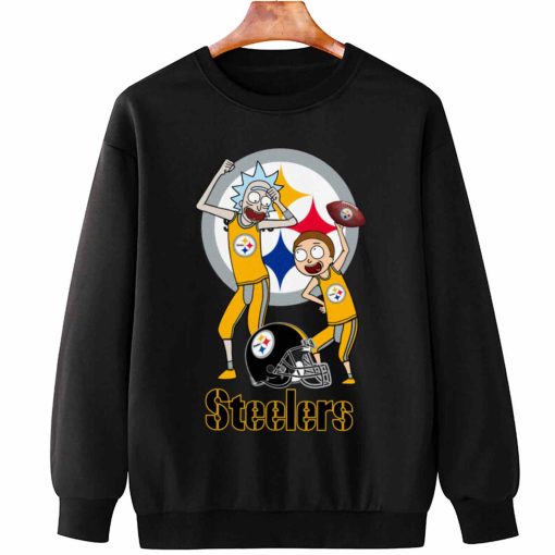 T Sweatshirt Hanging DSRM27 Rick And Morty Fans Play Football Pittsburgh Steelers