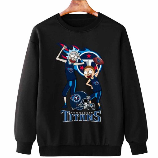 T Sweatshirt Hanging DSRM31 Rick And Morty Fans Play Football Tennessee Titans