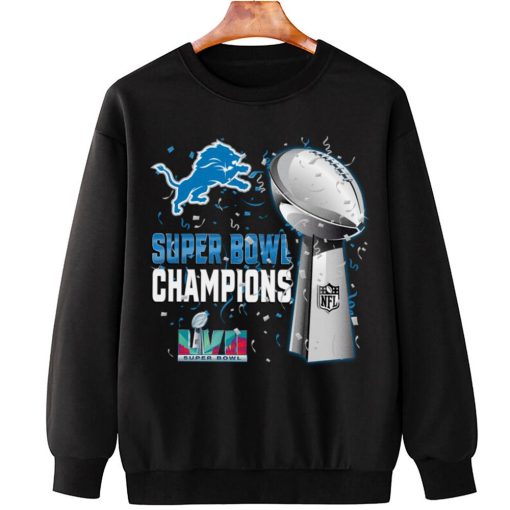T Sweatshirt Hanging DSSB11 Detroit Lions Super Bowl LVII 2023 Champions T Shirt