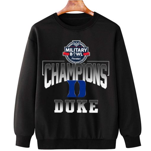 T Sweatshirt Hanging Duke Blue Devils Military Bowl Champions T Shirt