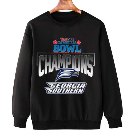 T Sweatshirt Hanging Georgia Southern Eagles Camellia Bowl Champions T Shirt