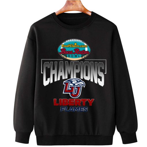 T Sweatshirt Hanging Liberty Flames Boca Raton Bowl Champions T Shirt