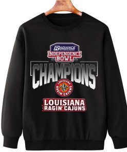 T Sweatshirt Hanging Louisiana Ragin Cajuns Independence Bowl Champions T Shirt