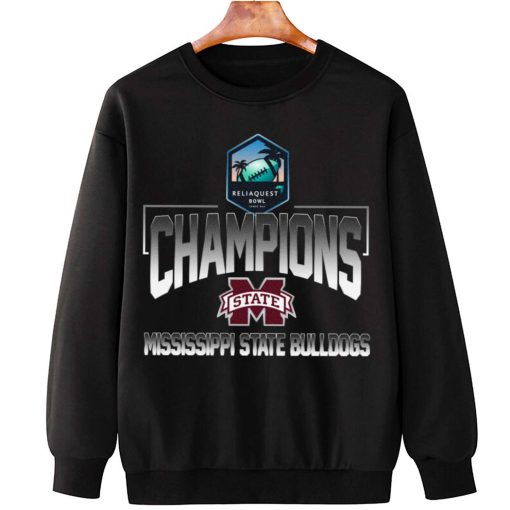 T Sweatshirt Hanging Mississippi State Bulldogs ReliaQuest Bowl Champions T Shirt