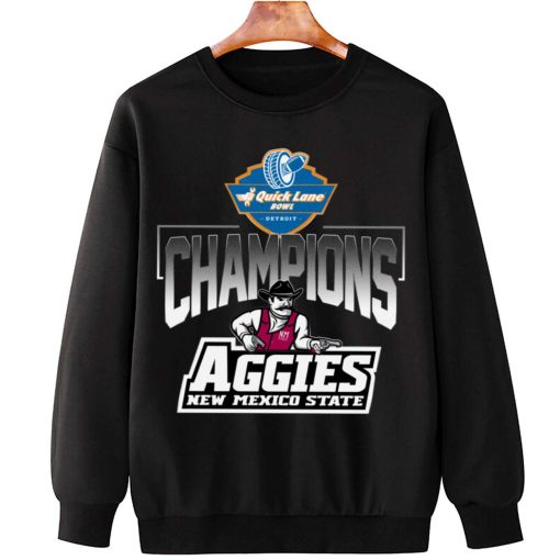 T Sweatshirt Hanging New Mexico State Aggies Quick Lane Bowl Champions T Shirt