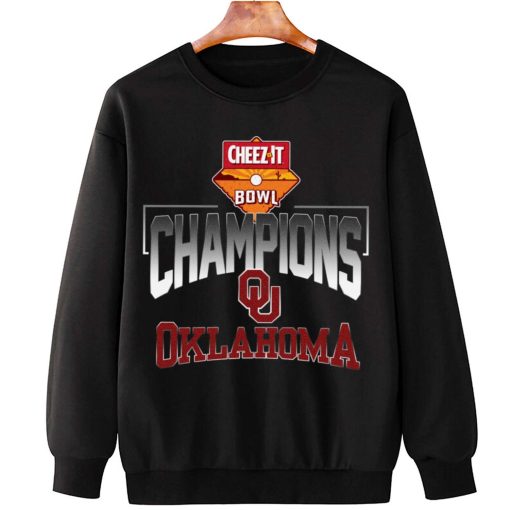 T Sweatshirt Hanging Oklahoma Sooners Cheez It Bowl Champions T Shirt
