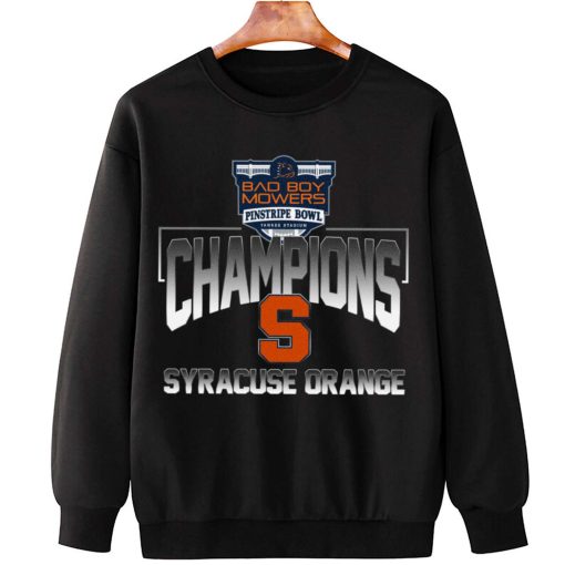 T Sweatshirt Hanging Syracuse Orange Mowers Pinstripe Bowl Champions T Shirt
