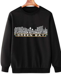 T Sweatshirt Hanging TSSK02 Green Bay All Time Legends Football City Skyline T Shirt
