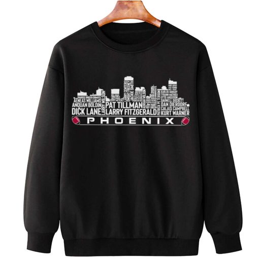 T Sweatshirt Hanging TSSK06 Phoenix All Time Legends Football City Skyline Arizona Cardinals T Shirt