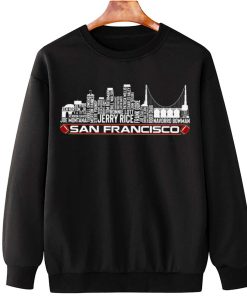 T Sweatshirt Hanging TSSK07 San Francisco All Time Legends Football City Skyline T Shirt