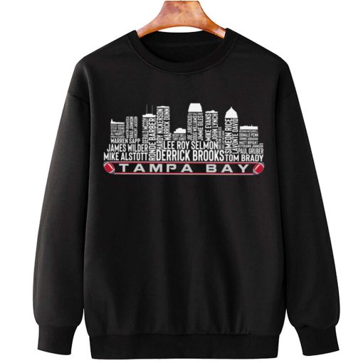 T Sweatshirt Hanging TSSK16 Tampa Bay All Time Legends Football City Skyline T Shirt