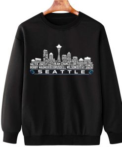 T Sweatshirt Hanging TSSK22 Seattle All Time Legends Football City Skyline T Shirt