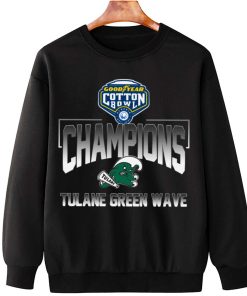 T Sweatshirt Hanging Tulane Green Wave Goodyear Cotton Bowl Classic Champions T Shirt