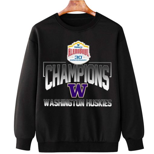 T Sweatshirt Hanging Washington Huskies Valero Alamo Bowl Champions T Shirt