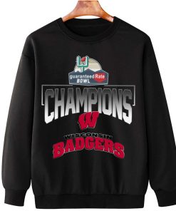 T Sweatshirt Hanging Wisconsin Badgers Guaranteed Rate Bowl Champions T Shirt