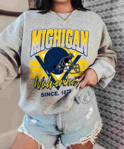 T Sweatshirt Women 0 TSNCAA01 Michigan Wolverines Vintage Team University College NCAA Football T Shirt