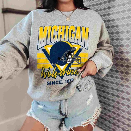 T Sweatshirt Women 0 TSNCAA01 Michigan Wolverines Vintage Team University College NCAA Football T Shirt