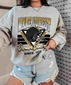 T Sweatshirt Women 0 TSNCAA15 Wake Forest Demon Deacons Vintage Team University College NCAA Football T Shirt