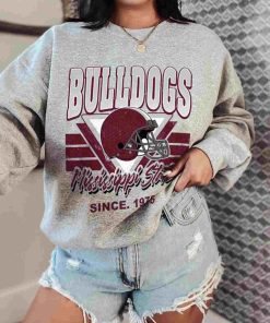 T Sweatshirt Women 0 TSNCAA32 Bulldog Mississippi State Vintage Team University College NCAA Football T Shirt