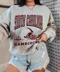 T Sweatshirt Women 0 TSNCAA36 South Carolina Gamecock Retro Helmet University College NCAA Football T Shirt