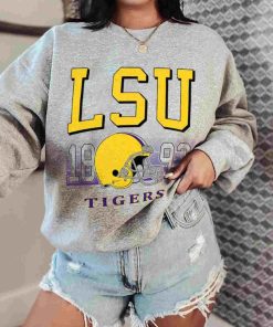 T Sweatshirt Women 0 TSNCAA54 Lsu Tigers Retro Helmet University College NCAA Football T Shirt