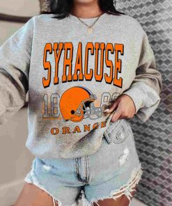 T Sweatshirt Women 0 TSNCAA64 Syracuse Orange Retro Helmet University College NCAA Football T Shirt