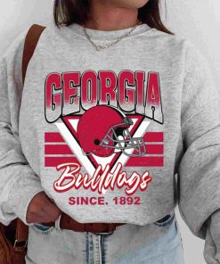 T Sweatshirt Women 00 TSNCAA02 Georgia Bulldogs Vintage Team University College NCAA Football T Shirt