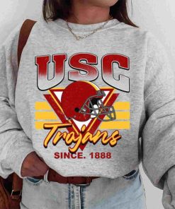 T Sweatshirt Women 00 TSNCAA07 Usc Trojans Vintage Team University College NCAA Football T Shirt