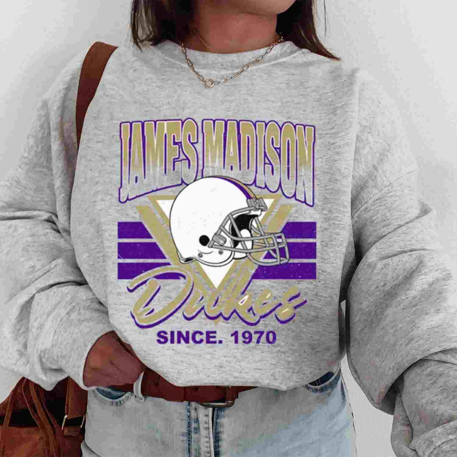 James Madison Dukes Vintage Team University College NCAA Football T-Shirt
