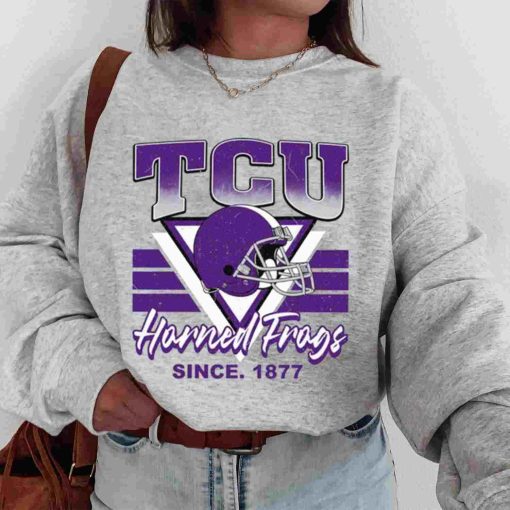T Sweatshirt Women 00 TSNCAA17 Tcu Horned Frogs Vintage Team University College NCAA Football T Shirt