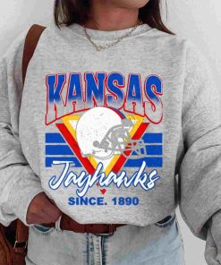 T Sweatshirt Women 00 TSNCAA26 KANSAS Jayhawks Vintage Team University College NCAA Football T Shirt