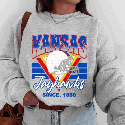 T Sweatshirt Women 00 TSNCAA26 KANSAS Jayhawks Vintage Team University College NCAA Football T Shirt