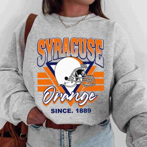 T Sweatshirt Women 00 TSNCAA30 Syracuse Orange Vintage Team University College NCAA Football T Shirt
