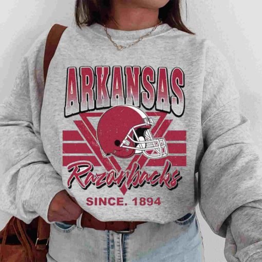 T Sweatshirt Women 00 TSNCAA31 Arkansas Razorbacks Vintage Team University College NCAA Football T Shirt