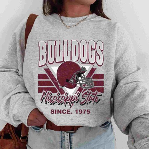 T Sweatshirt Women 00 TSNCAA32 Bulldog Mississippi State Vintage Team University College NCAA Football T Shirt