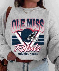T Sweatshirt Women 00 TSNCAA33 Ole Miss Rebels Vintage Team University College NCAA Football T Shirt