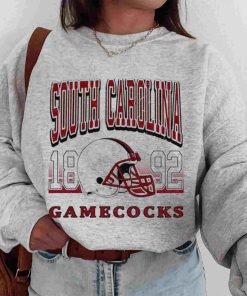 T Sweatshirt Women 00 TSNCAA36 South Carolina Gamecock Retro Helmet University College NCAA Football T Shirt