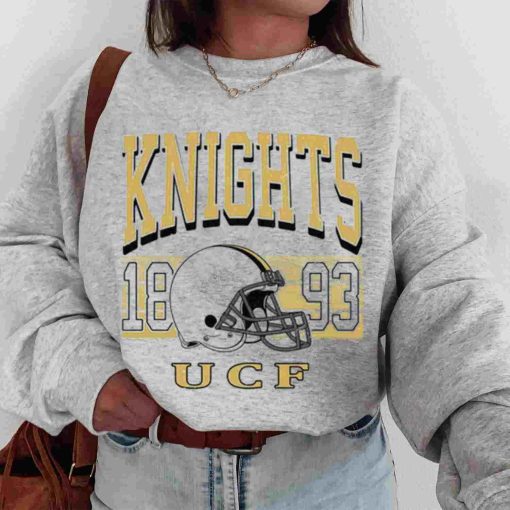 T Sweatshirt Women 00 TSNCAA41 Ucf Knights Retro Helmet University College NCAA Football T Shirt