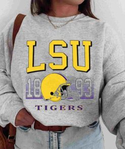 T Sweatshirt Women 00 TSNCAA54 Lsu Tigers Retro Helmet University College NCAA Football T Shirt