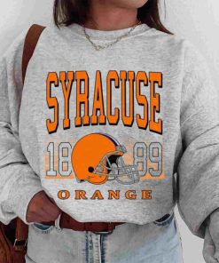 T Sweatshirt Women 00 TSNCAA64 Syracuse Orange Retro Helmet University College NCAA Football T Shirt
