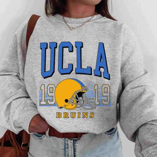 T Sweatshirt Women 00 TSNCAA65 Ucla Bruins Retro Helmet University College NCAA Football T Shirt