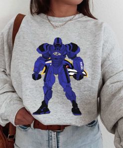 T Sweatshirt Women 1 DSBN041 Transformer Robot Baltimore Ravens T Shirt